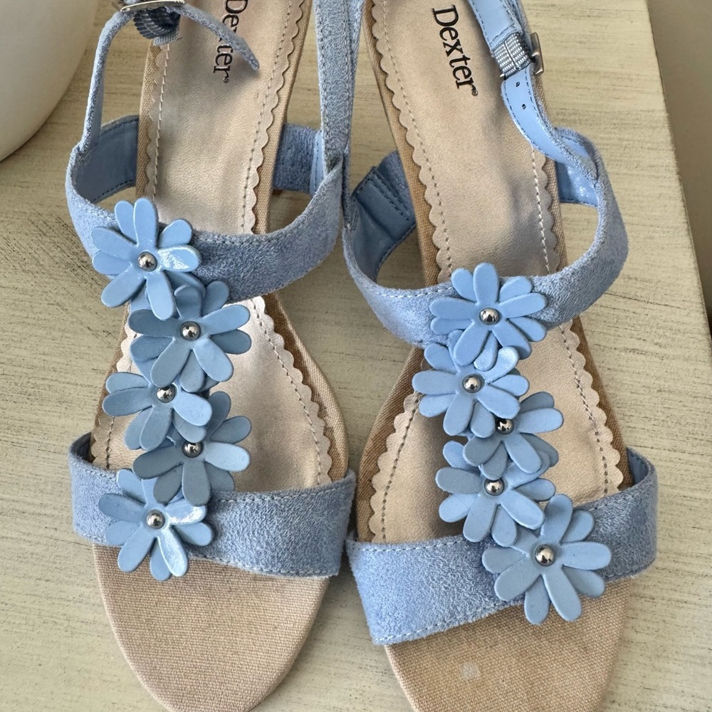 Dexter Blue Floral Women's Sandals